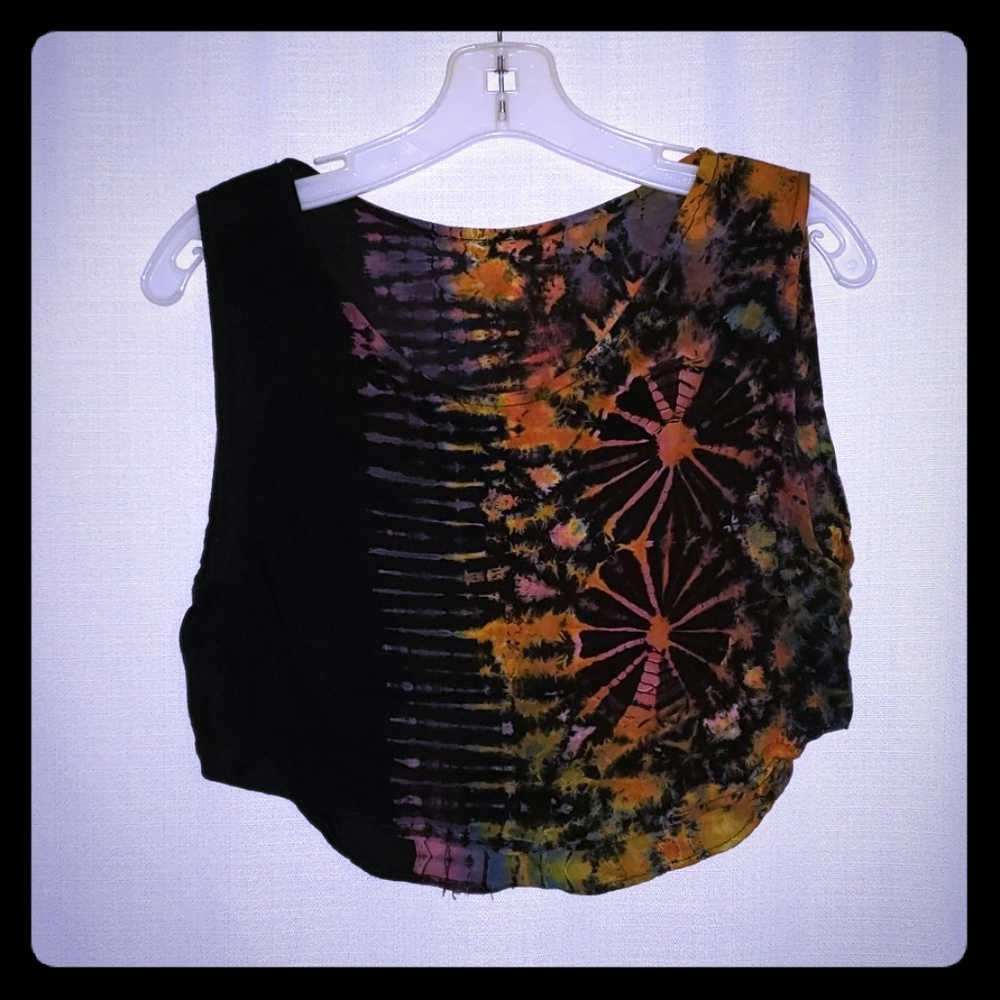 Tie dye Crop Tops Women Size S